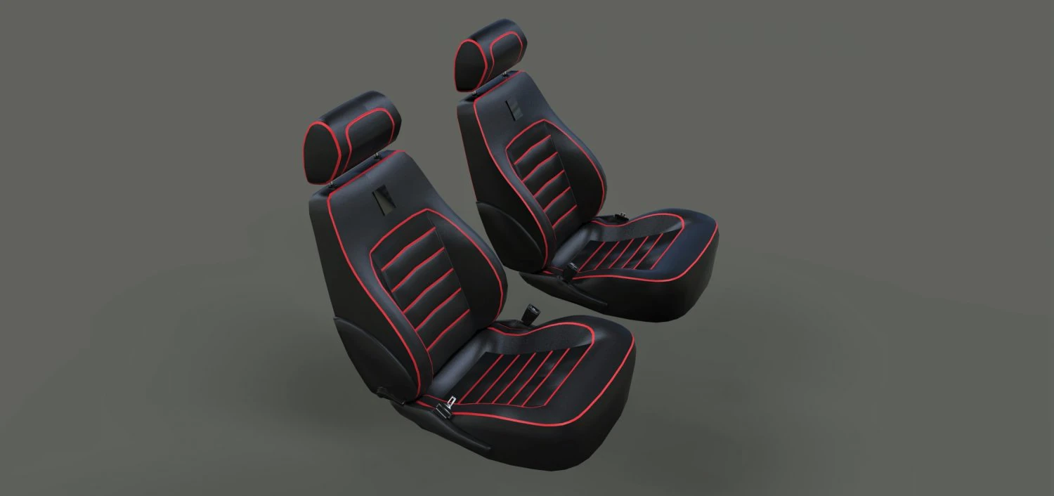 ferrari 512 seats 3D Model .c4d .max .obj .3ds .fbx .stl .blend 
