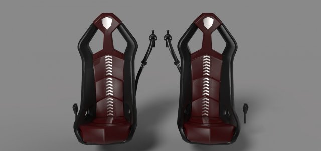 lamborghini seats Model 3D .c4d .max .obj .3ds .fbx .stl .blend 