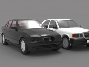 bmw vs mercedes Modello 3D