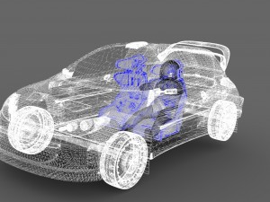 peugeot 206 rally Modello 3D