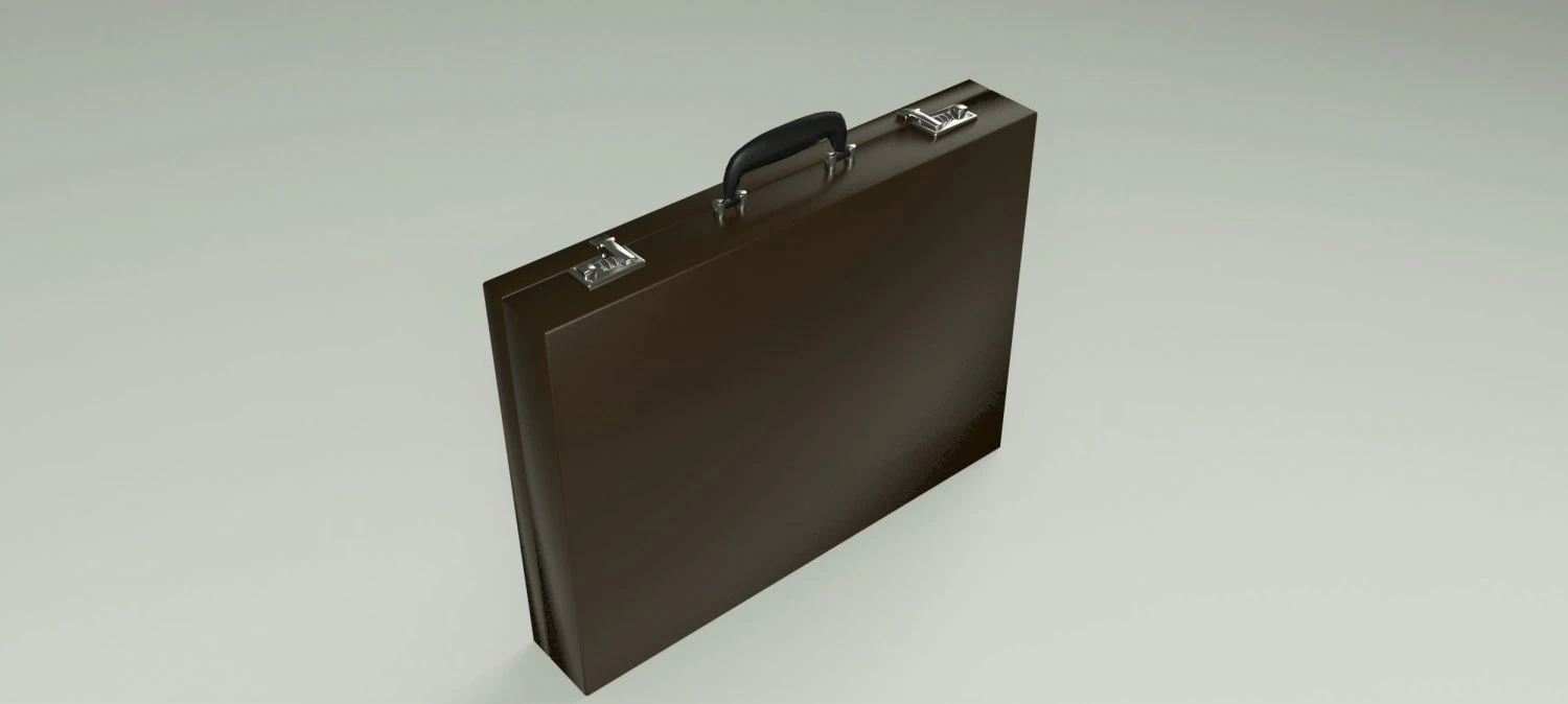 briefcase 1 3D Model .c4d .max .obj .3ds .fbx .stl .blend 