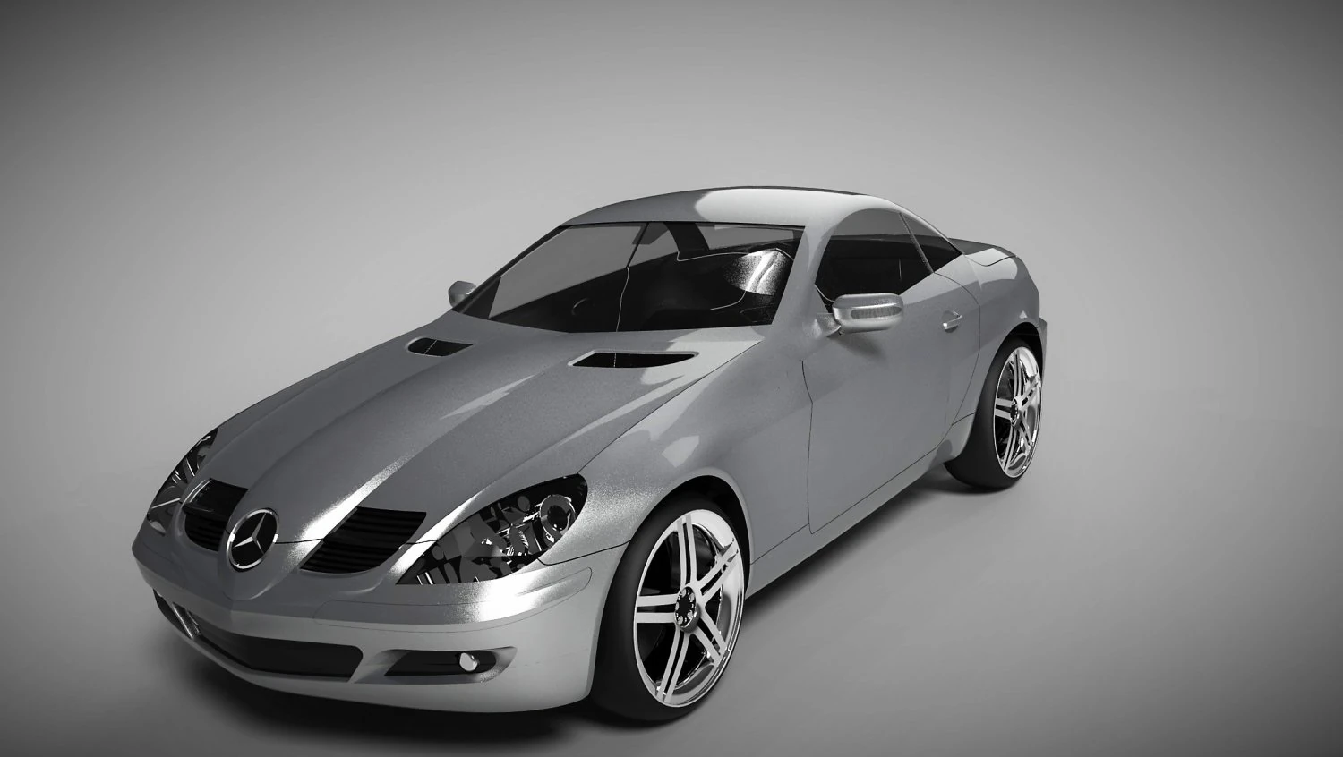 mercedes slk 200 3D Model .c4d .max .obj .3ds .fbx .stl .blend