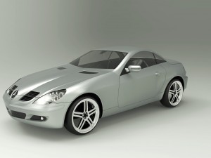 mercedes slk 200 3D मॉडल