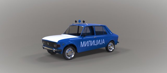 zastava 101 police 3D Модель .c4d .max .obj .3ds .fbx .stl .blend 