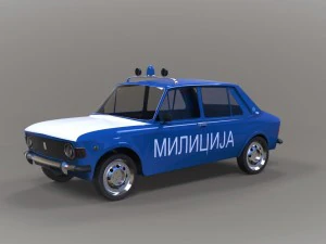 zastava 101 police 3D Model