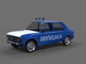 zastava 101 police 3D Модель