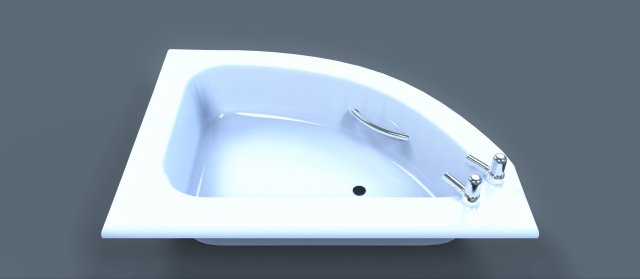 bathtub Modelo 3D .c4d .max .obj .3ds .fbx .stl .blend 