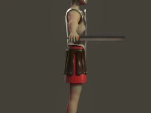 prajurit Romawi Model 3D