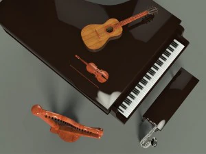 musical instruments 3D Model