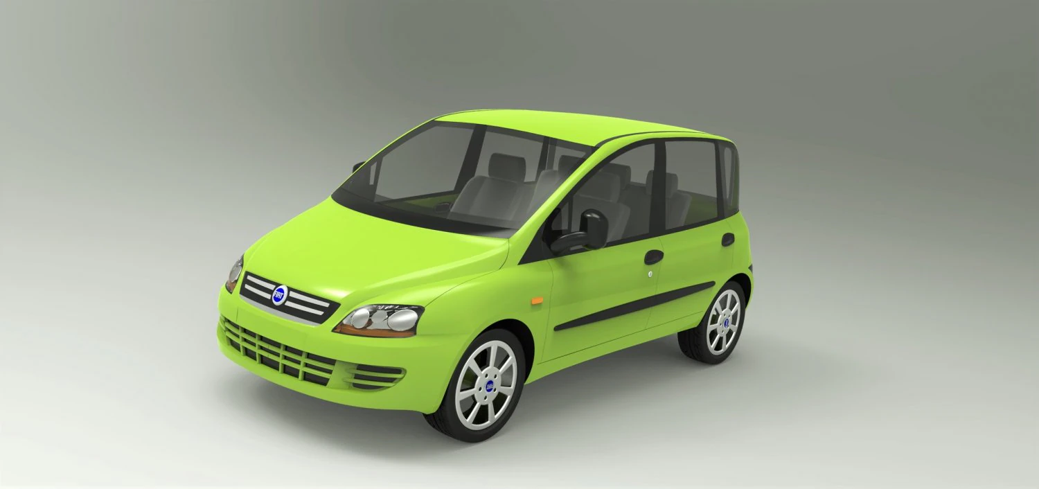 Fiat multipla 1 3D Model .c4d .max .obj .3ds .fbx .stl .blend 