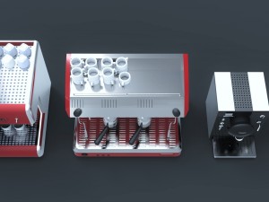 coffe machines collection Model 3D