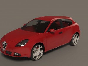 alfa romeo giulietta 2010 3D 모델