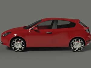 alfa romeo giulietta 2010 3D 모델