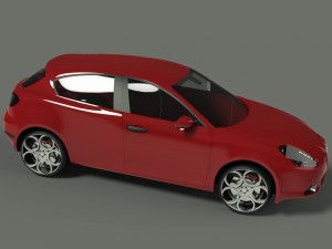 alfa romeo giulietta 2010 3D 모델
