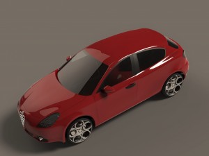 alfa romeo giulietta 2010 3D 모델