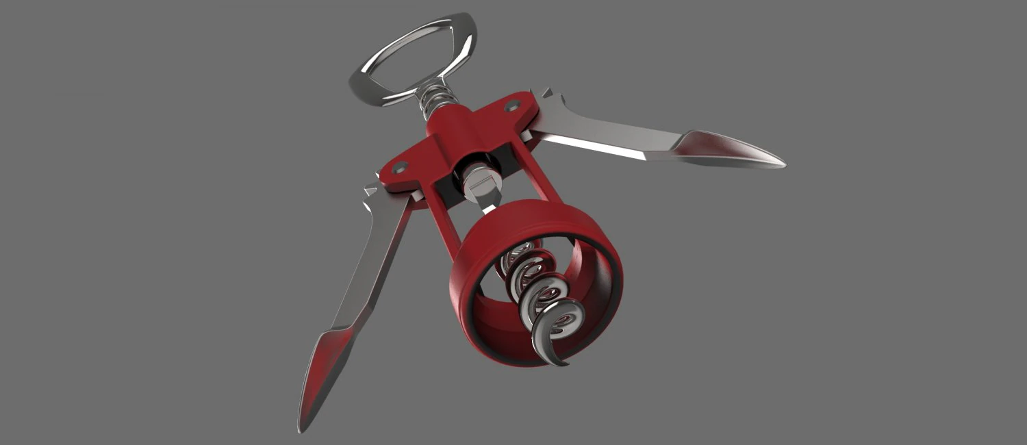 corkscrew 3D Model .c4d .max .obj .3ds .fbx .stl .blend 