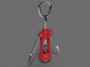 corkscrew Modello 3D