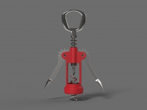 corkscrew Modello 3D