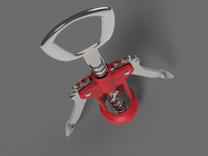 corkscrew Modello 3D