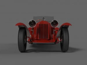 alfa romeo 8c 2300 mm spyder 1931 3D Model