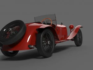 alfa romeo 8c 2300 mm spyder 1931 3D Model