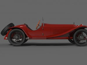 alfa romeo 8c 2300 mm spyder 1931 3D Model