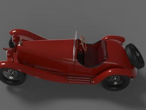 alfa romeo 8c 2300 mm spyder 1931 3D Model