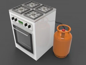 ガスコンロ 3Dモデル