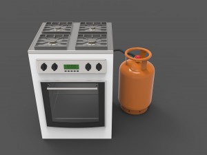 gas stove Modelo 3D
