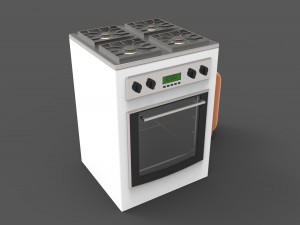 gas stove Modelo 3D