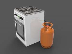 gas stove Modelo 3D