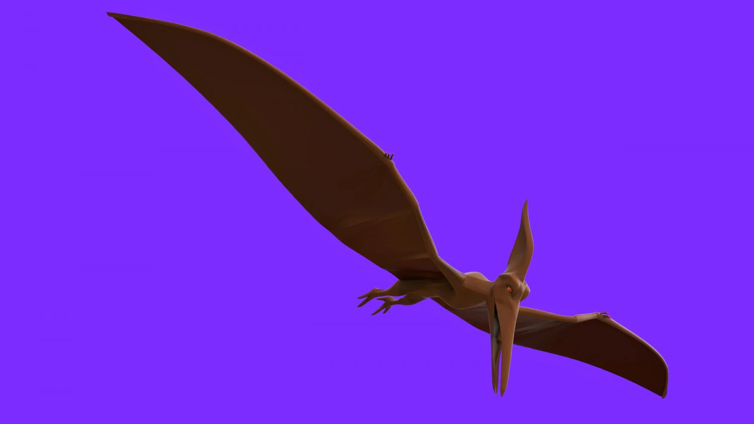 pterodactyl 1 3D Model .c4d .max .obj .3ds .fbx .stl .blend 