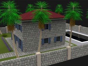 stone house 2 Model 3D