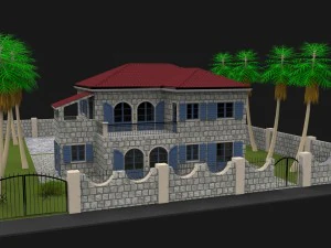 stone house 2 3D Model
