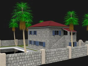 stone house 2 3D Model