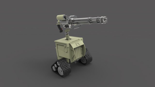 robot 3D Model .c4d .max .obj .3ds .fbx .stl .blend 