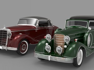 old cars Modelo 3D