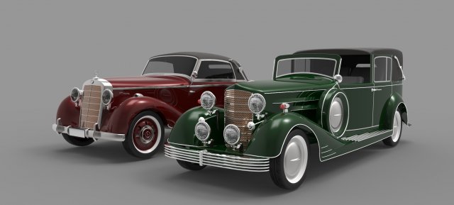 old cars Modelo 3D .c4d .max .obj .3ds .fbx .stl .blend 