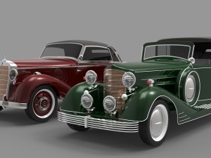 old cars Model 3D