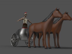 roman chariot Model 3D