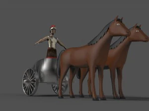 Romeinse strijdwagen 3D Model