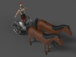 roman chariot Modelo 3D