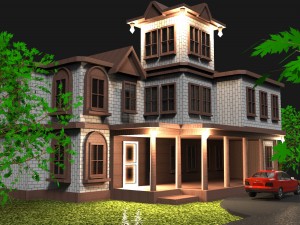 house 3 Model 3D