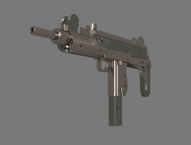 uzi 3D मॉडल .c4d .max .obj .3ds .fbx .stl .blend 