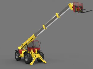 телескопический погрузчик 3D Модель