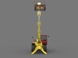 телескопический погрузчик 3D Модель