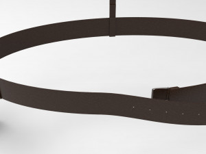 millitary belt with and holster Modelo 3D