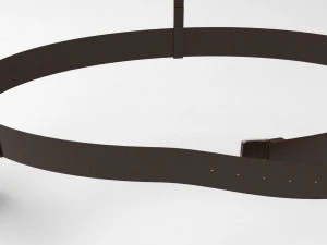 millitary belt with and holster 3D Model