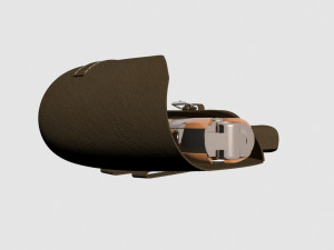 luger p08 wih holster 3D Модель