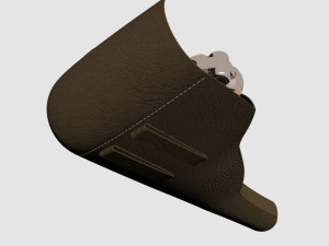 luger p08 wih holster 3D Модель